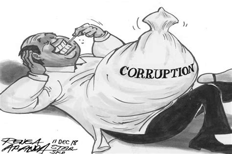 Graft and corruption caricature